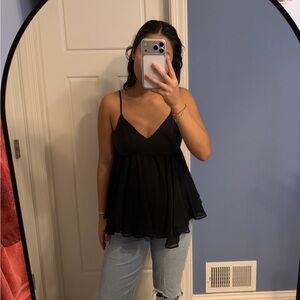 Parker Black Camisole Top